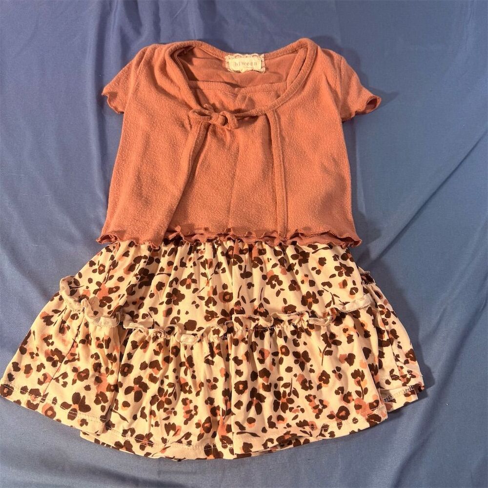Btween Girls' Pink 2-Piece Cardigan Top & Skort Set Size 3t